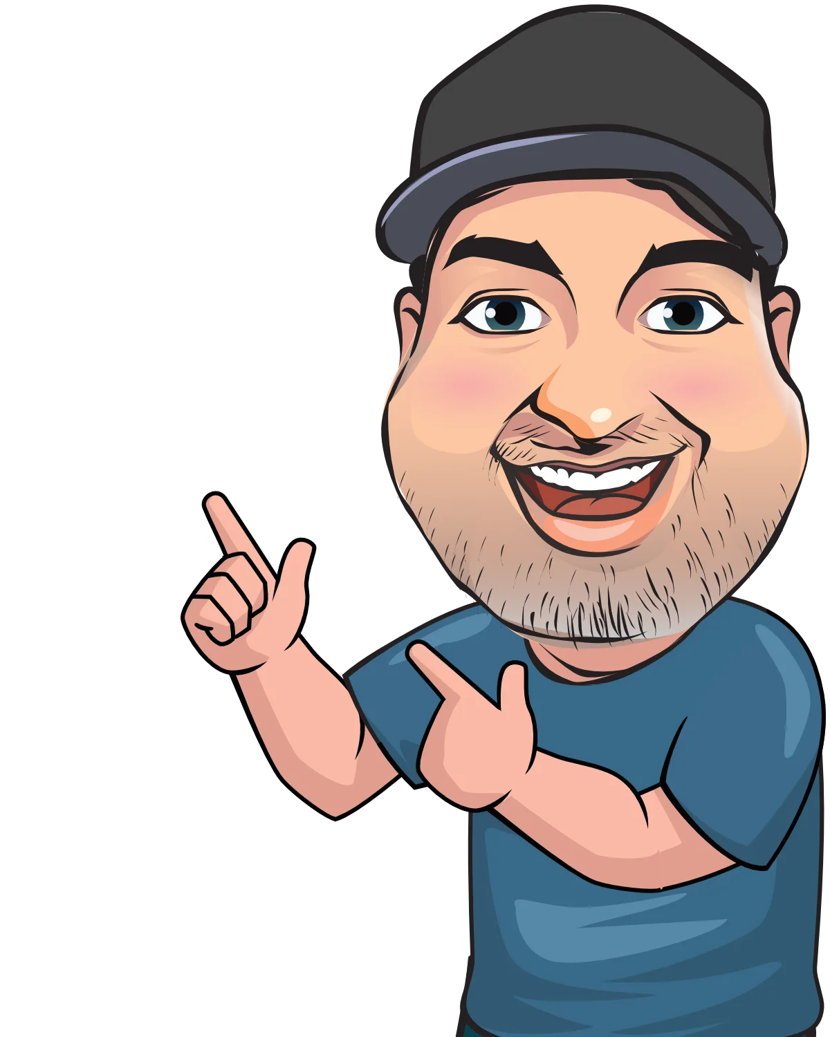 Cartoon illustration of Mike